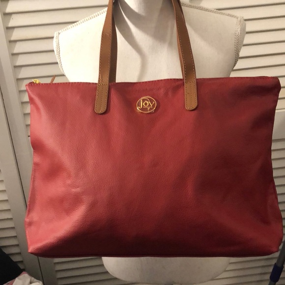 Joy Mangano Bags Joy Mangano Leather Tote Poshmark
